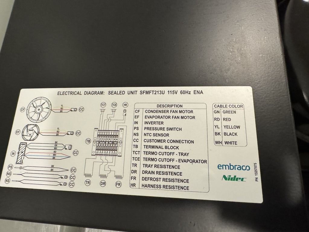 Follett 01550870 CRS Changeout Cooling Unit Embraco CRS FZR20i/FZR25I Module NEW