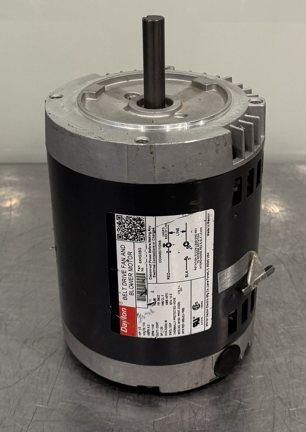 Dayton 6XH53BG Belt Drive Motor 1/2HP 115V 1140 RPM NEW! FREE SHIPPING!
