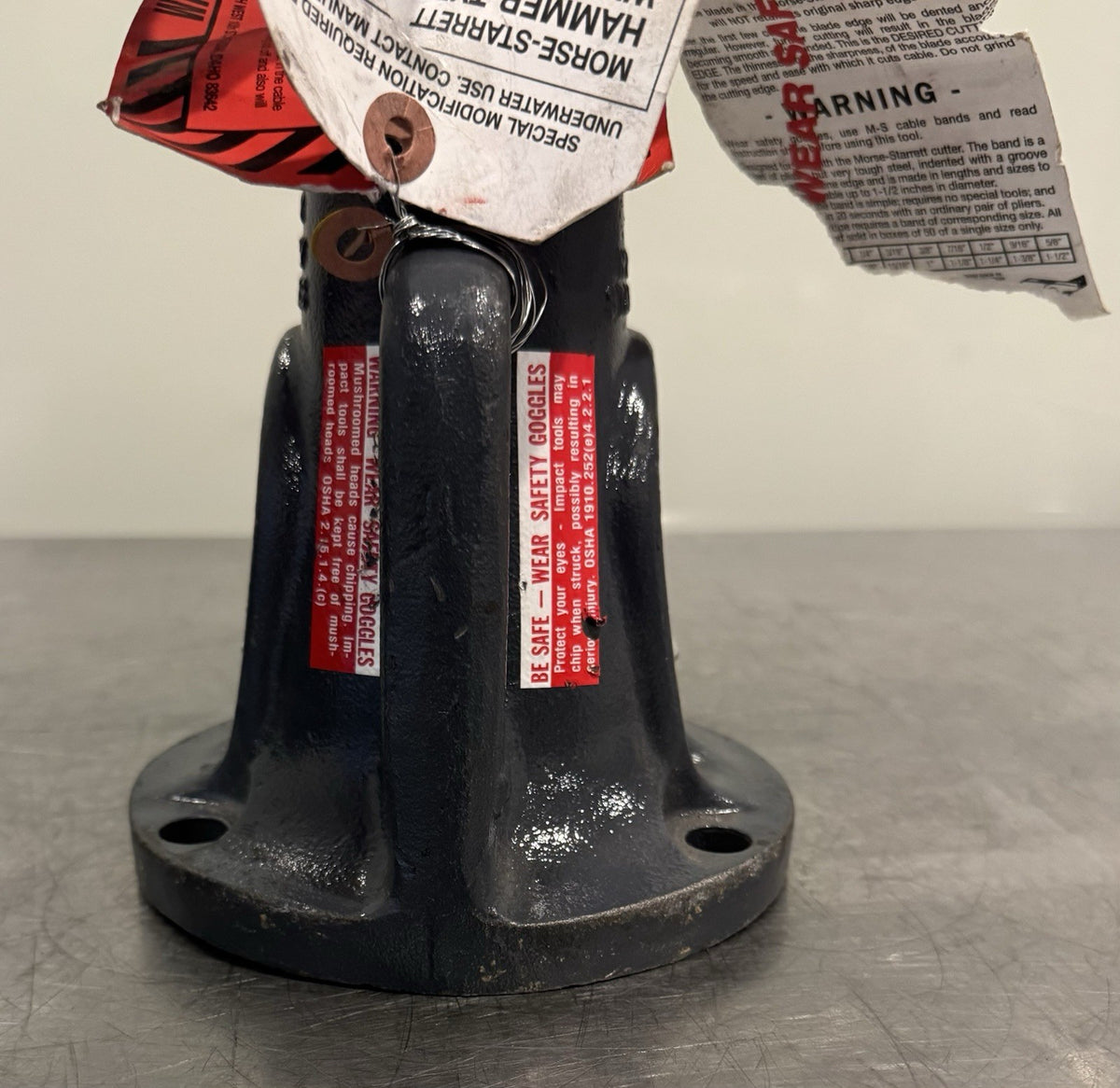 Morse-Starrett Model No. 1A Impact Wire Rope Cable Cutter #1A NEW! FREE SHIPPING