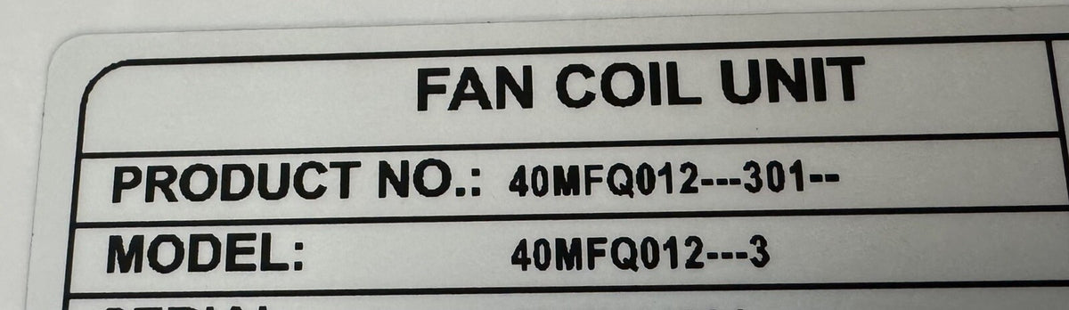 Carrier 40MFQ012 Air Conditioner Indoor Unit 40MFQ012---3 Split Type Aircon NEW!