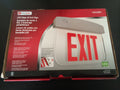 Utilitech 0253801 LED edge Lit Exit Sign Red Lettering Universal Mounting Plate