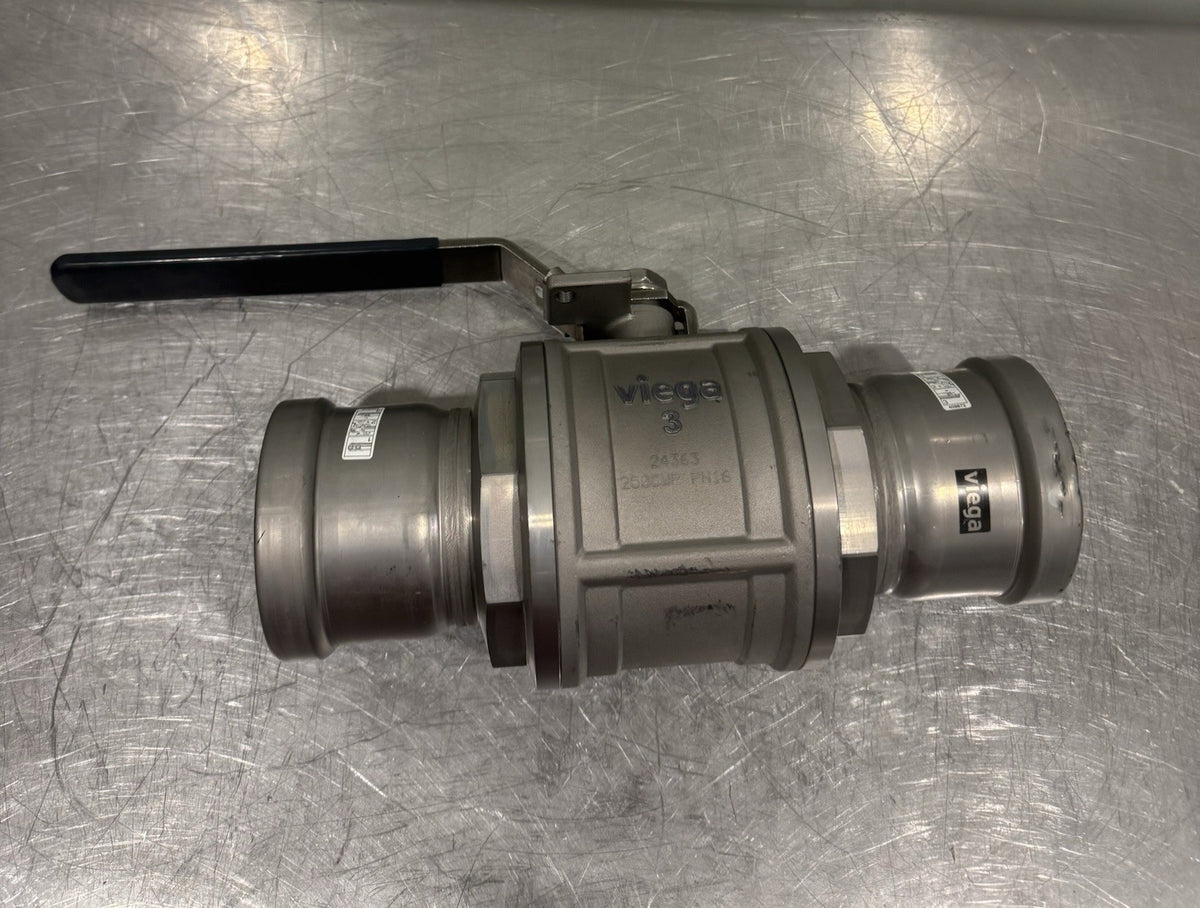 Viega 3" MegaPress Ball Valve 250CWP PN16 NEW! DENTED! FREE SHIPPING!