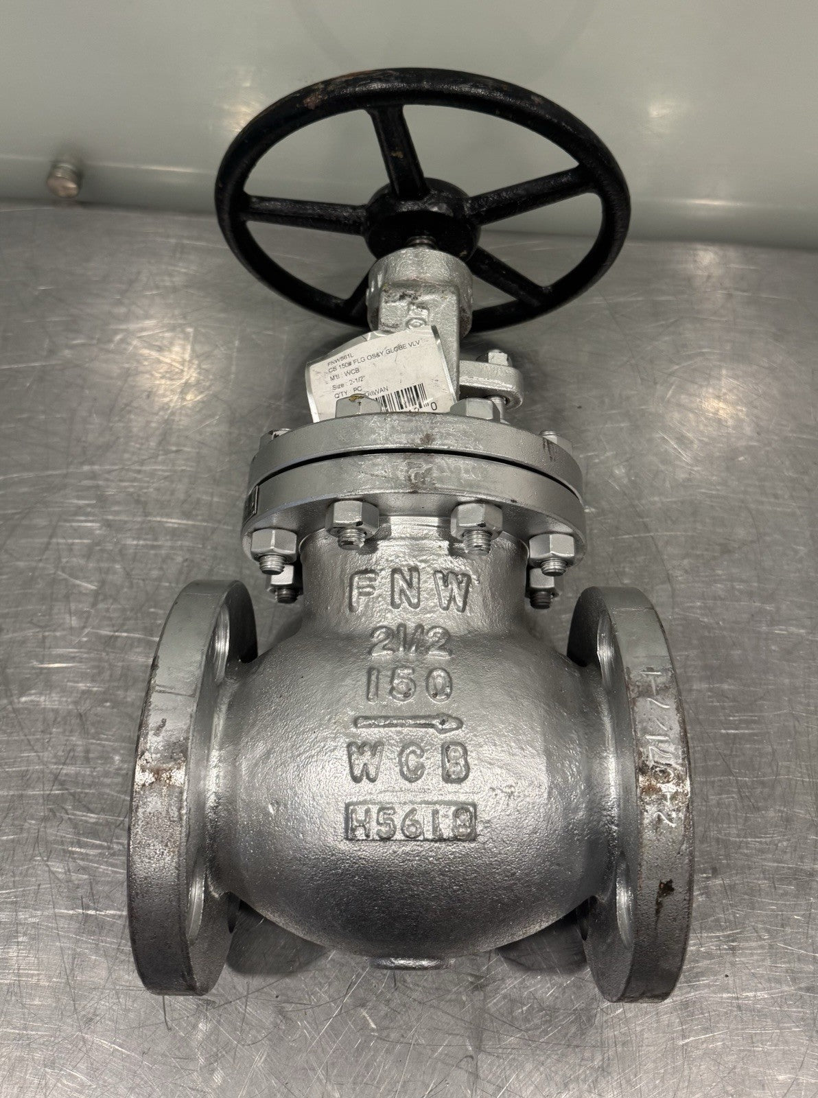 FNW 561L 2.5" Flanged Globe Valve Carbon Steel 2-1/2” NEW! FREE SHIPPING!