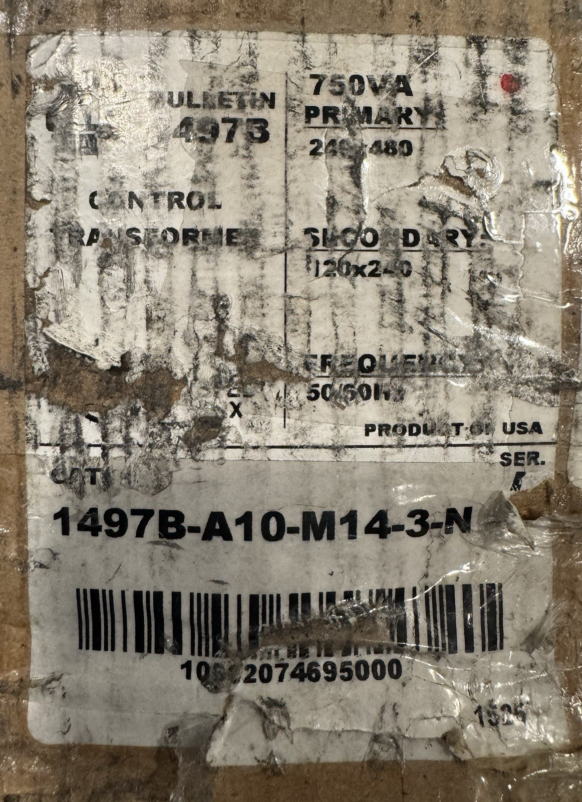 Allen Bradley 1497B-A10-M14-3-N Transformer 240x480 120x240 NEW IN BOX!
