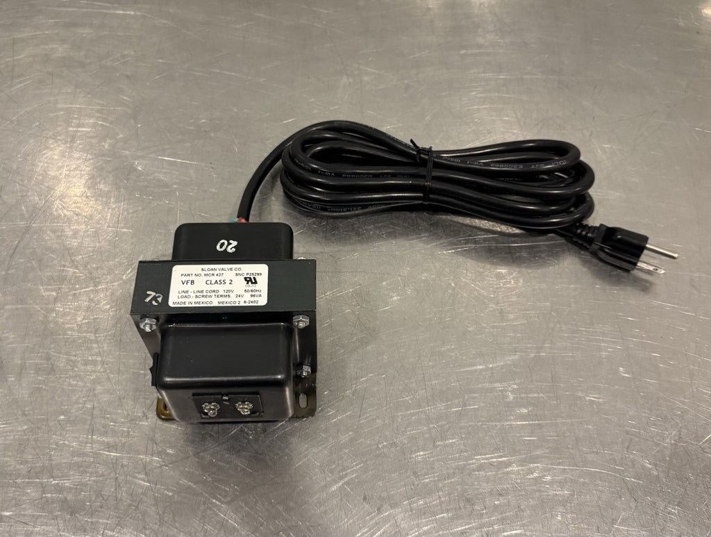 Sloan MCR427 Step Down Transformer 24 VAC/100 VA Class 2 MCR-427 NEW! SHIPS FREE