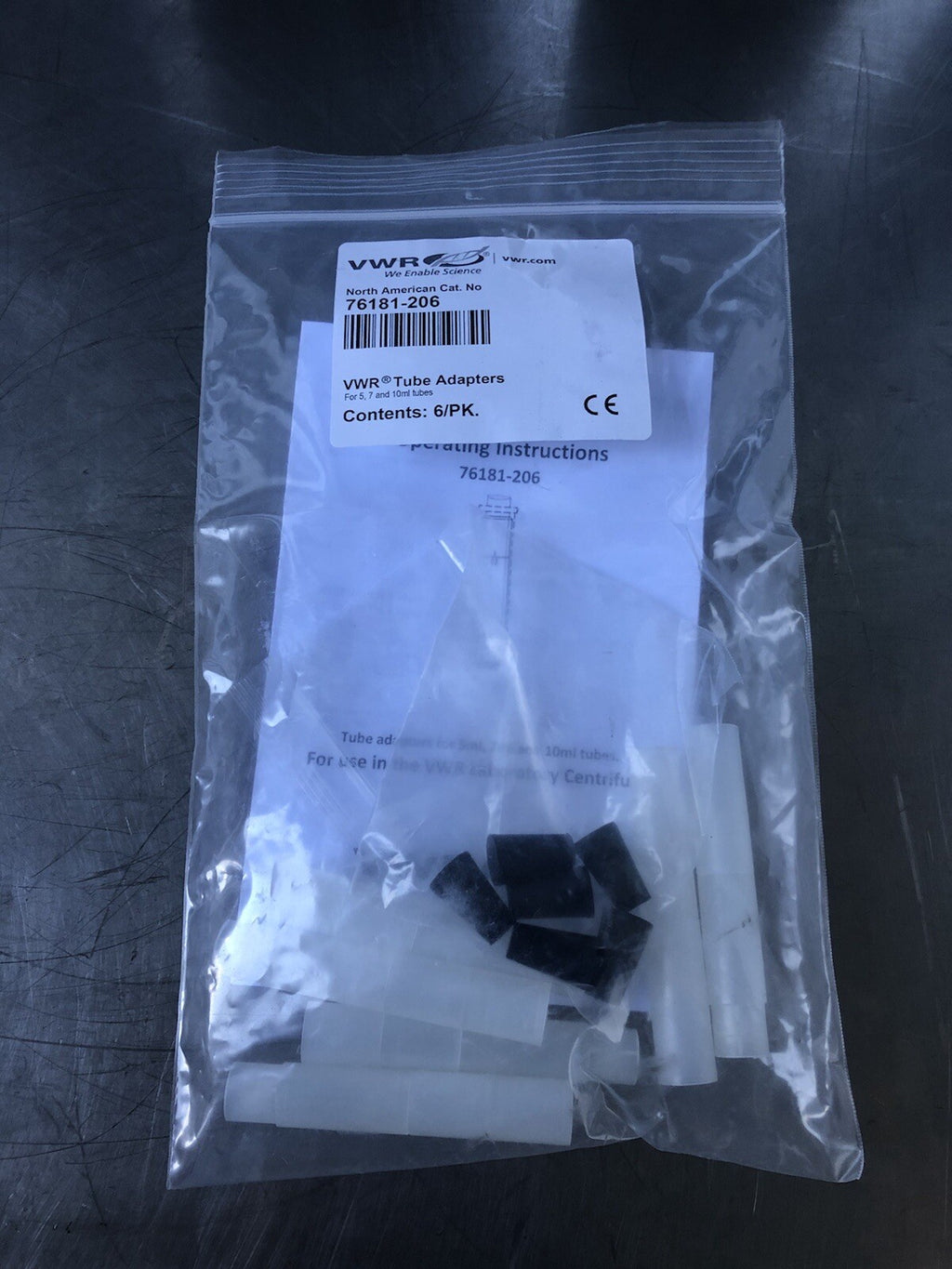 VWR 76181-206 Tube Adapters 6 PACK NEW!! FREE SHIPPING!!
