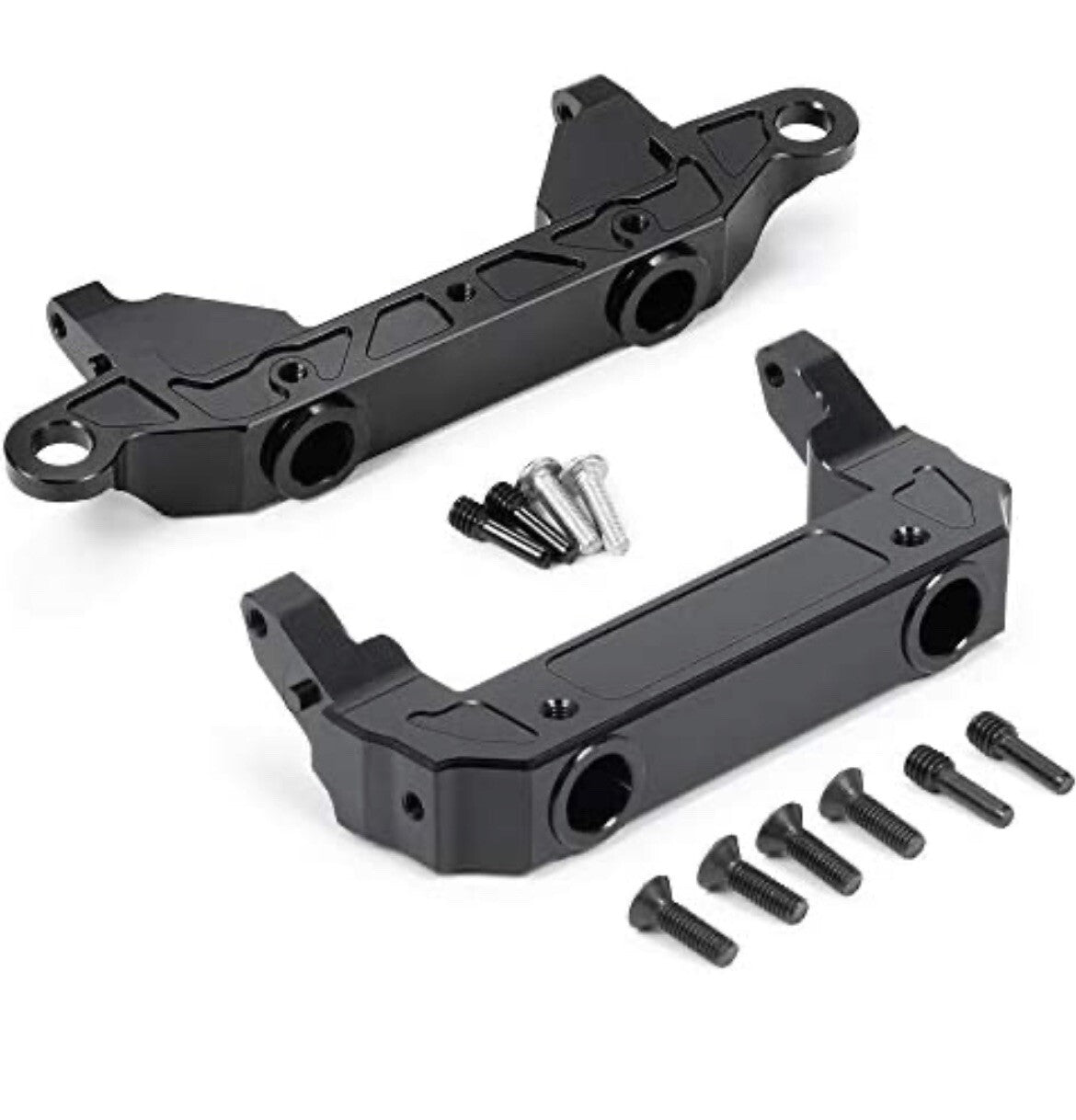 RC Lions Front & Rear Bumper Mount Servo Stand Aluminum Black NEW! FREE SHIPPING