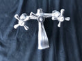 Kingston Brass Brushed Nickel Wall Mounted Tub Spout W/handles Never Installed