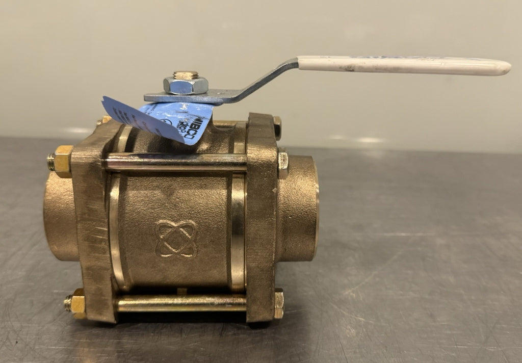 Nibco S595Y-LF 2" Ball Valve Silicone Bronze Full Port Solder NJ9302D NEW!