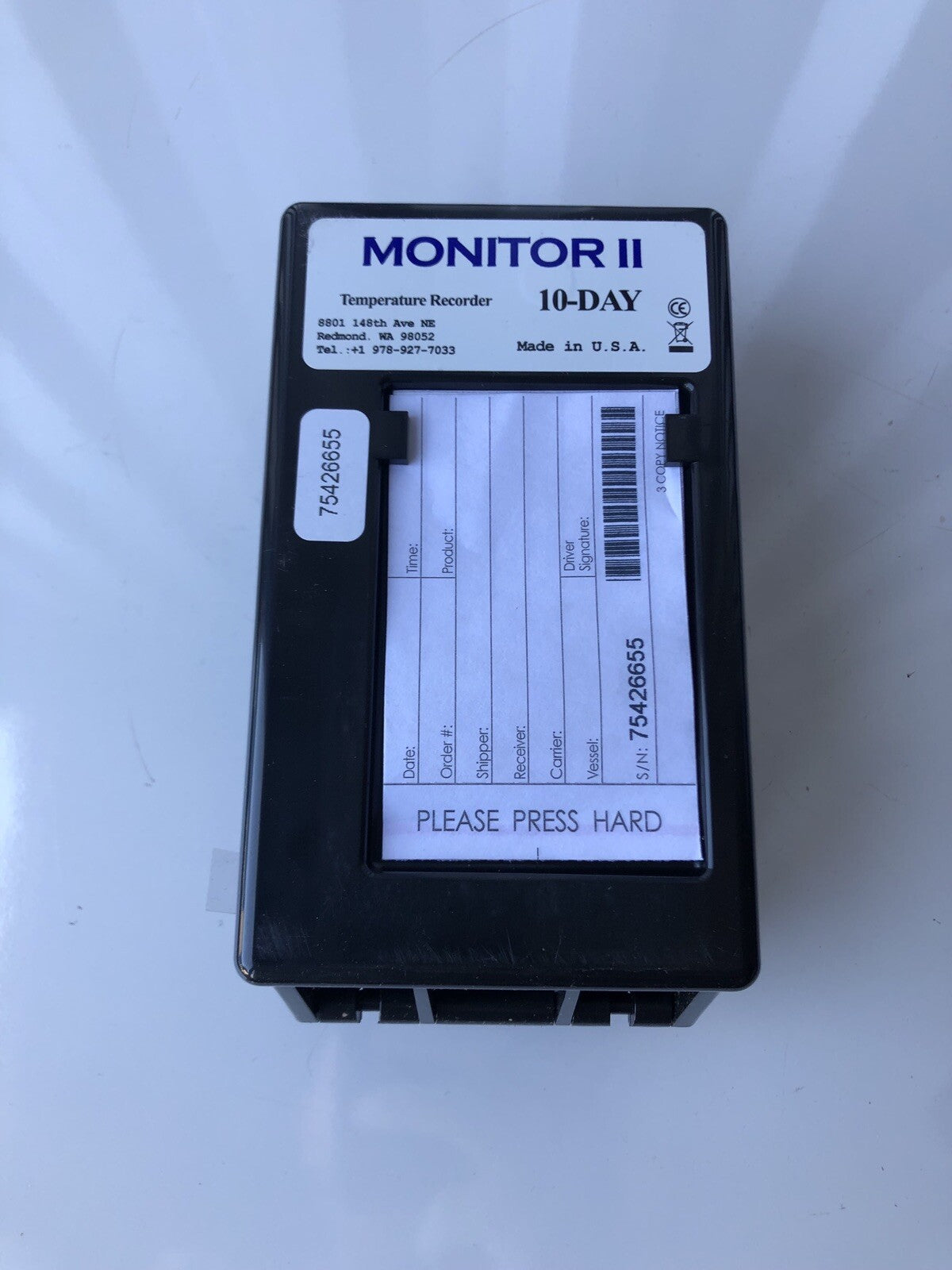 Monitor II 10 day Transit Temperature Recorder NEW!!! SHIPS FREE!!!