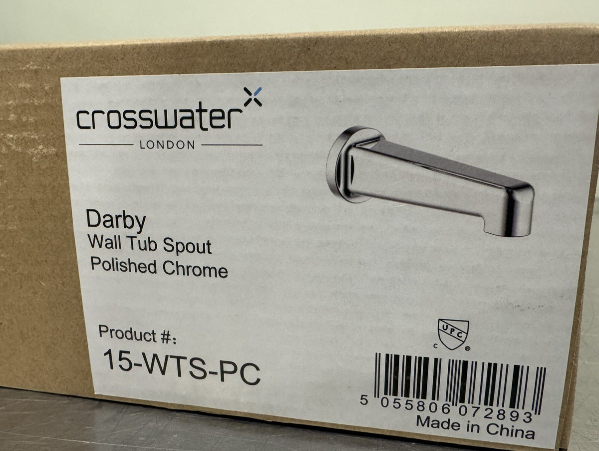Crosswater 15-WTS-PC Darby Tub Wall Spout Polished Chrome NEW IN BOX! SHIPS FREE