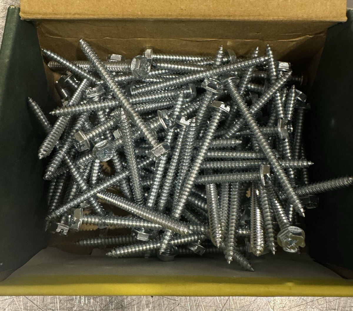 Dottie HWSMS10212 10 x 2-1/2” Slotted Phillips Hex Washer Head 100 PACK NEW!