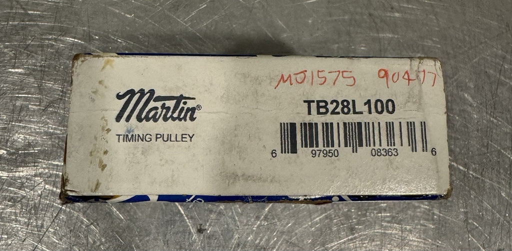 Martin TB28L100 Timing Pulley 28 Tooth NEW IN BOX! FREE SHIPPING! 