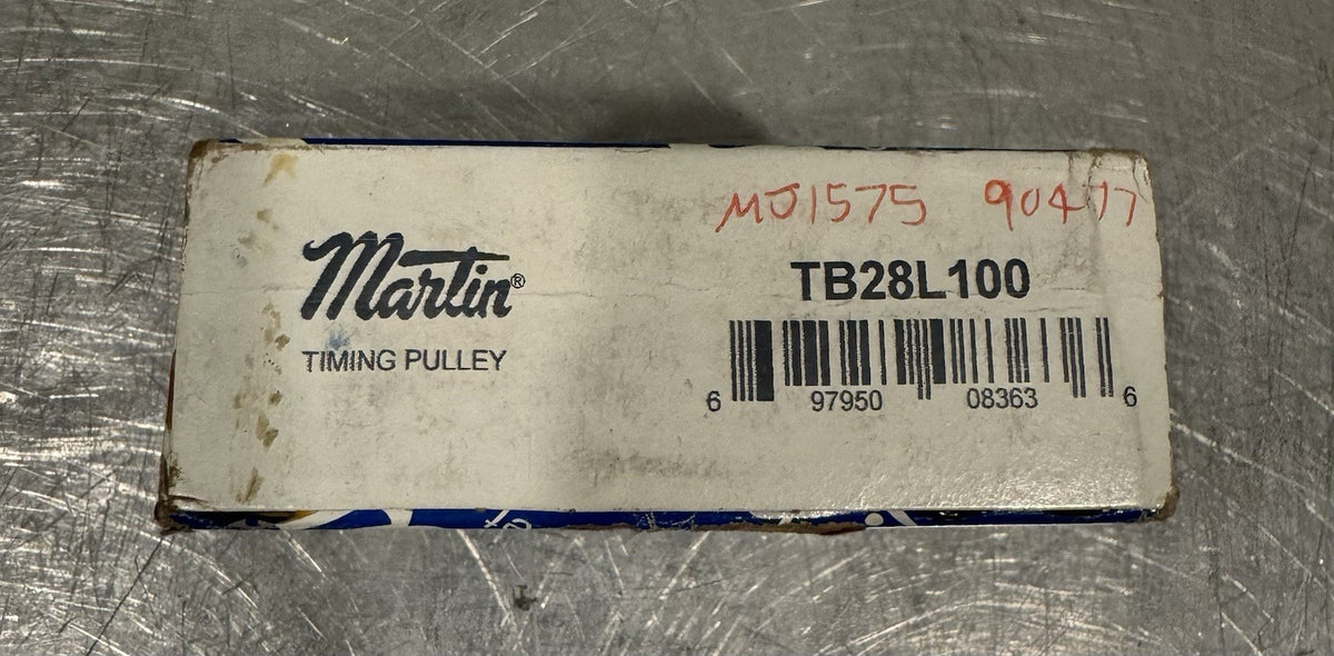 Martin TB28L100 Timing Pulley 28 Tooth NEW IN BOX! FREE SHIPPING! 