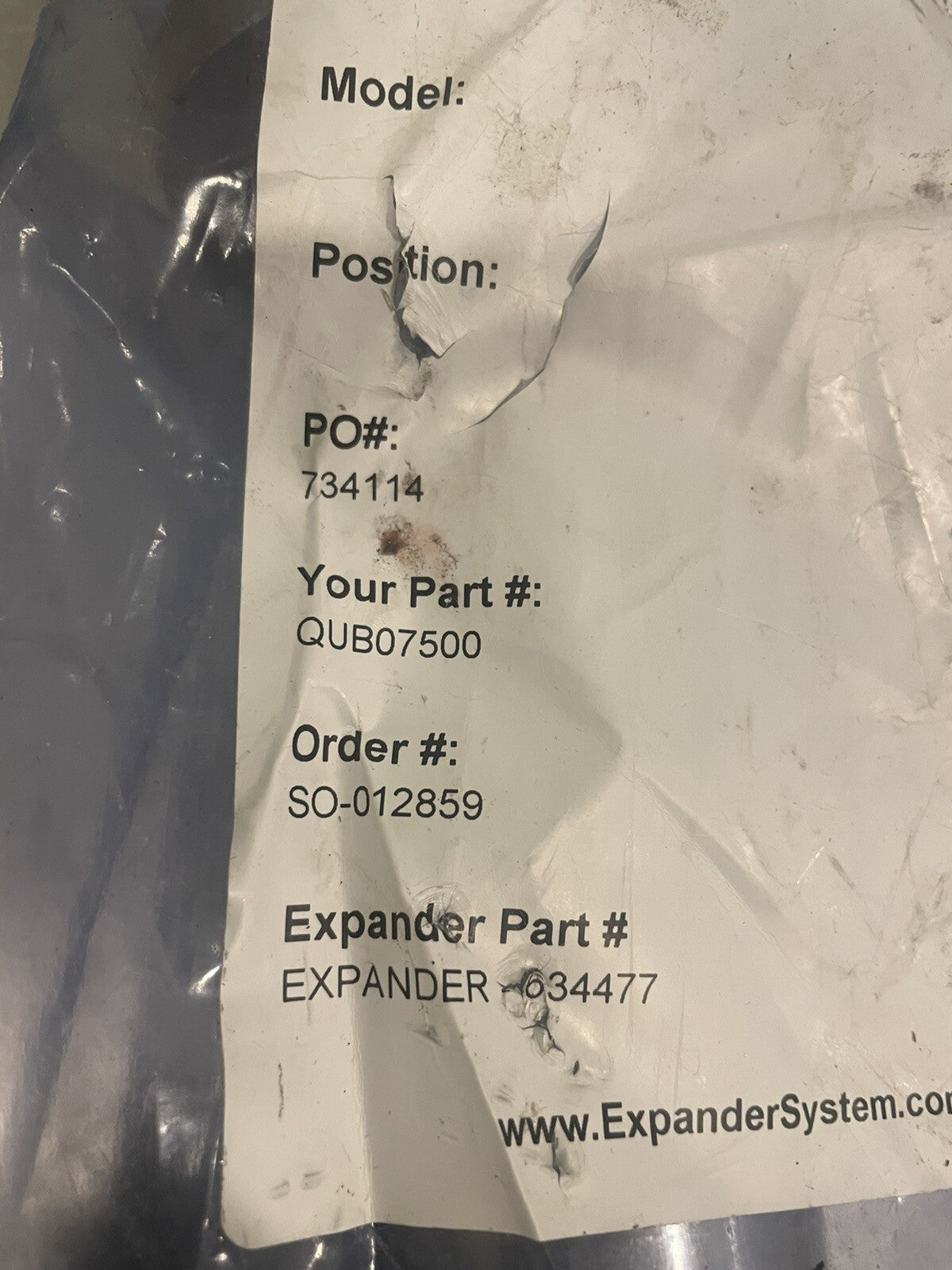 Expander 634477 Pivot Pin NEW! FREE SHIPPING!