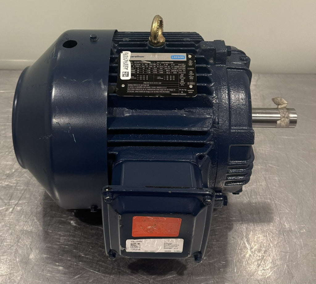 Marathon GT1010A Motor 3HP 1800 RPM 3PH 182T Frame NEW! FREE SHIPPING!
