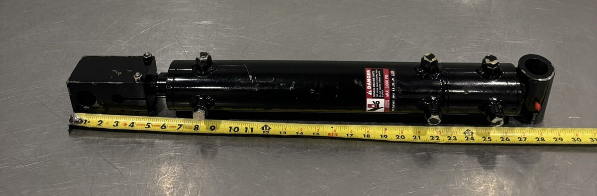 Hydraulic Cylinder 1.5” Rod 3” Bore 6 Port NEW! FREE SHIPPING!