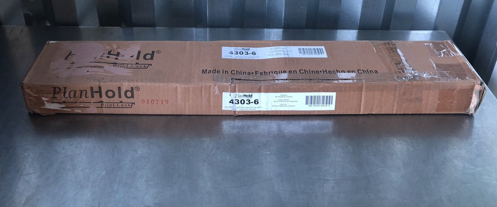 Safco 4303-6 Print-Lock Plan Hold Hanging Clamps 6PACK NEW!! FREE SHIPPING!!