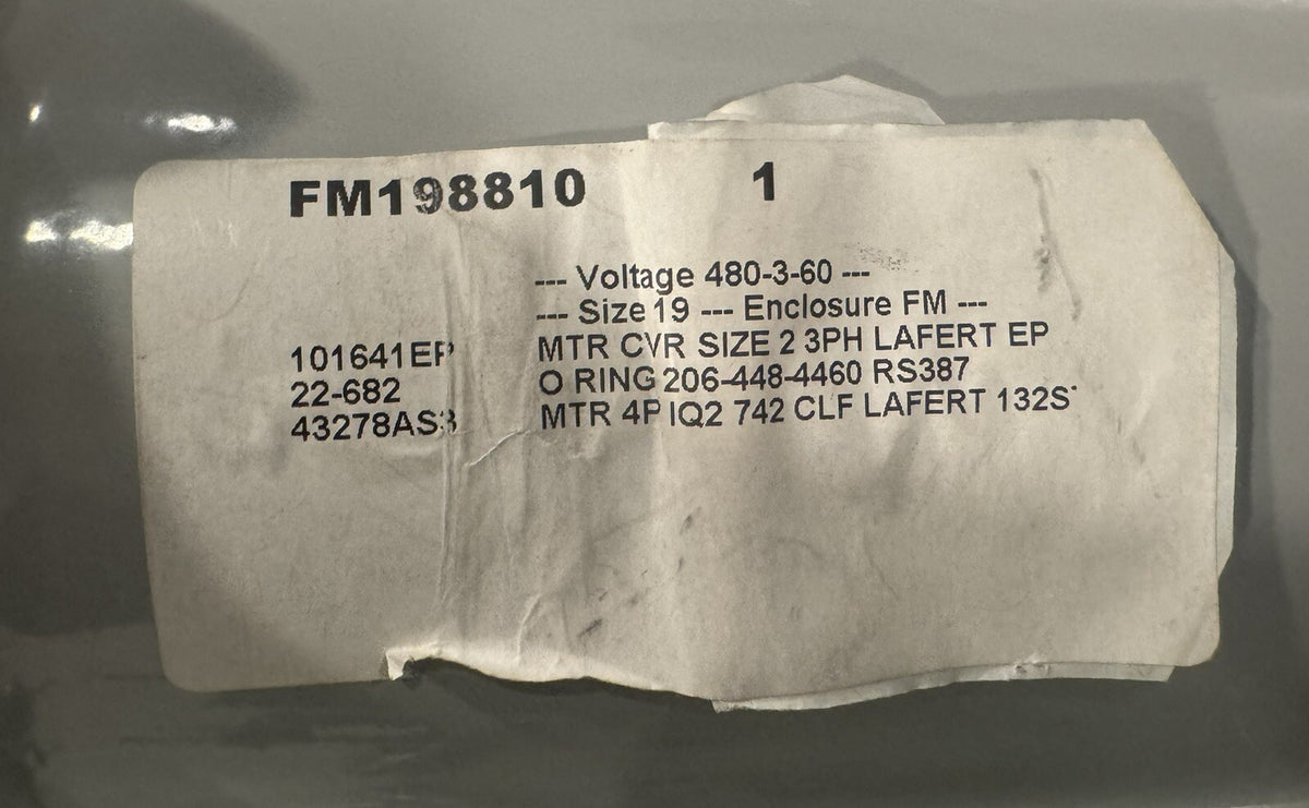 101641EP Rotork Size 2 Actuator 3PH Lafert FM198810 NEW! FREE SHIPPING!