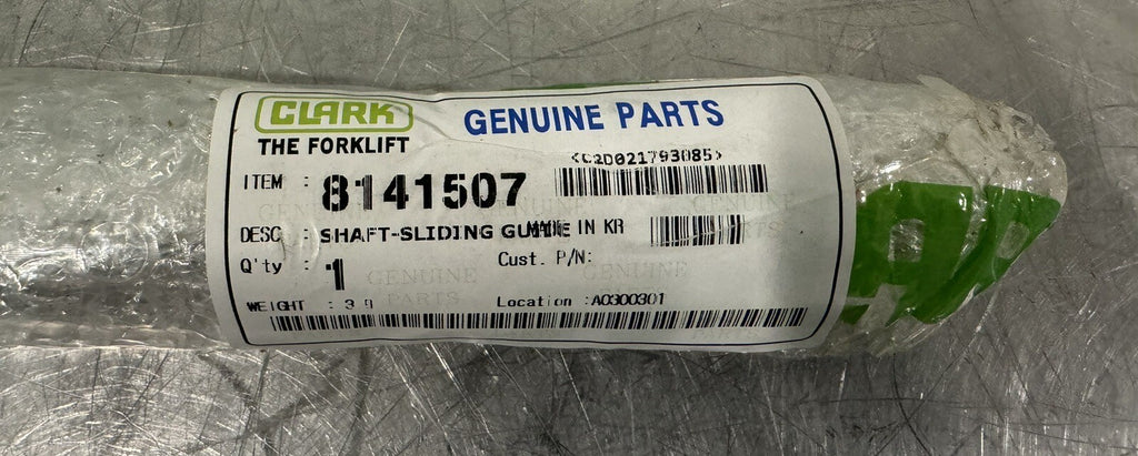 Clark 8141507 Forklift Sliding Guide Shaft 40” Long NEW! FREE SHIPPING!