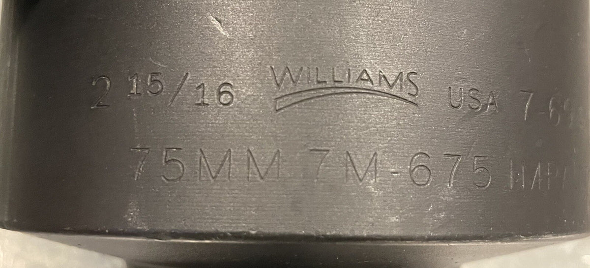 Williams 7-694 Impact Socket 2-15/16” 6 Point 1” Drive NEW! FREE SHIPPING!
