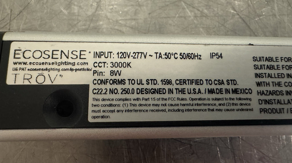 Ecosense L35-I-48-02-30-80-MULT-120 Trov LED Light 3000K NEW IN BOX! SHIPS FREE!