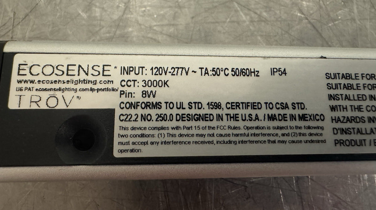 Ecosense L35-I-48-02-30-80-MULT-120 Trov LED Light 3000K NEW IN BOX! SHIPS FREE!