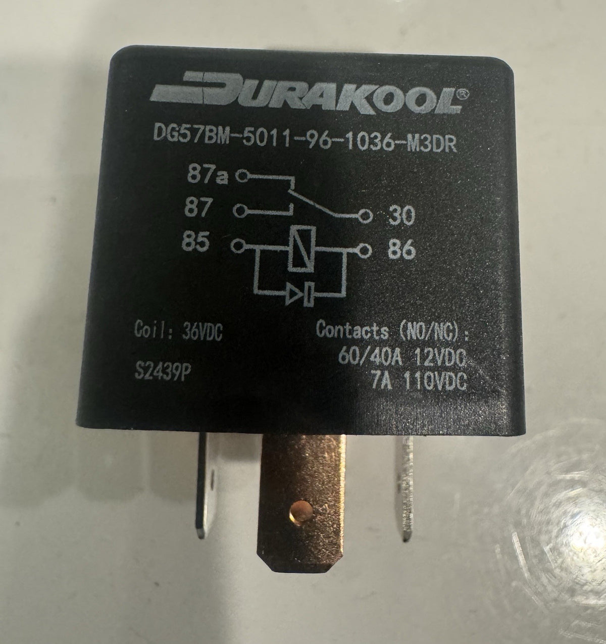 DuraKool DG57BM-5011-96-1036-M3DR Relay 36VDC Coil NEW! FREE SHIPPING!