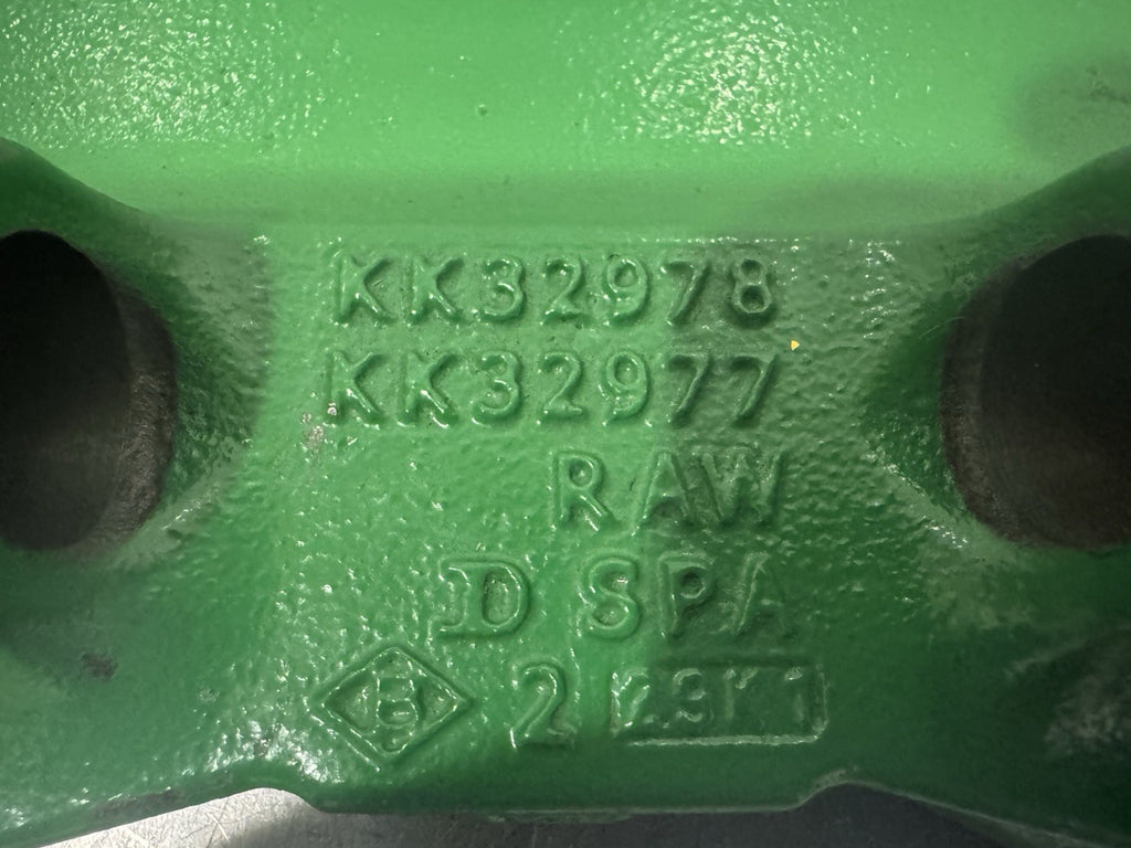 John Deere KK32978 Breakaway Hinge Bracket Left Genuine KK32977 NEW!