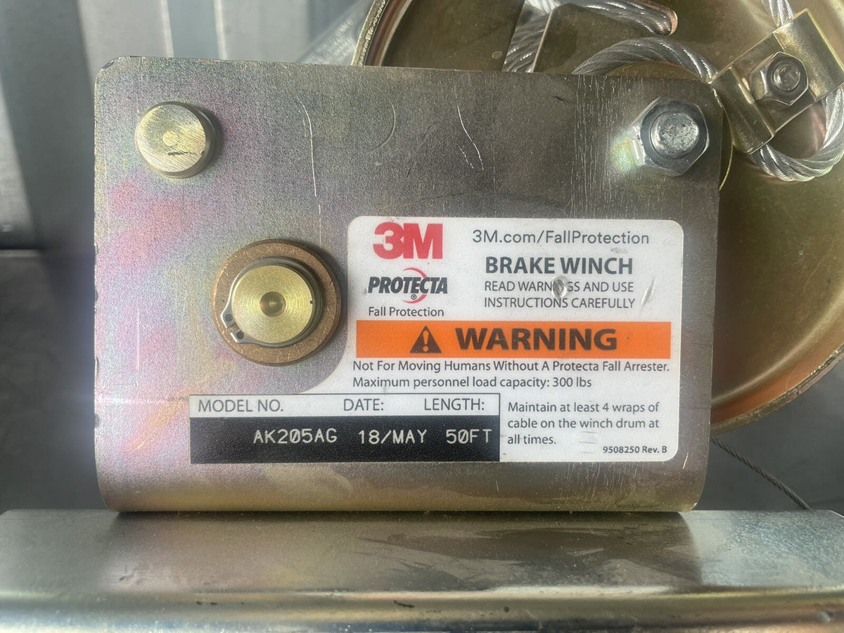 3M AK205AG Confined Space Brake Winch 300LB 50’ NEW! FREE SHIPPING!