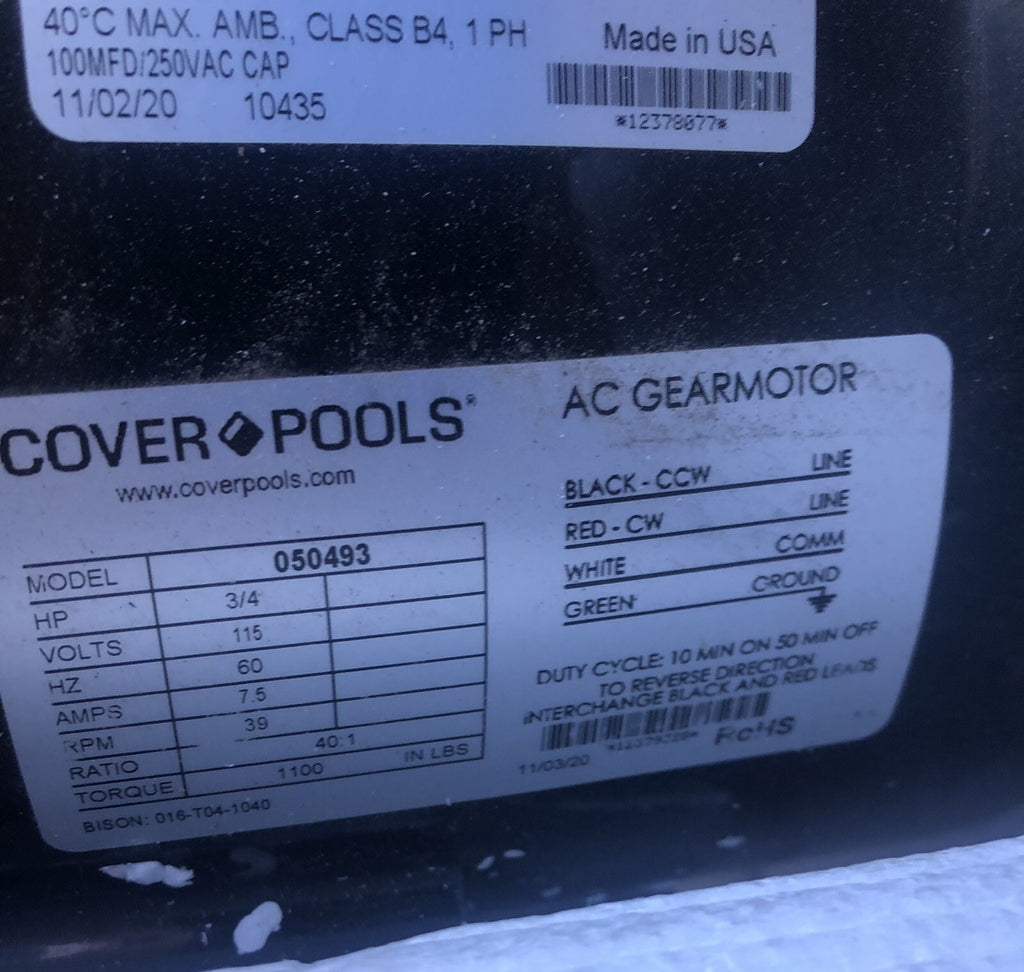 Coverpools T4-C Control Assy 060402 115V 3/4HP 7.5AMP 050493 NEW IN BOX!!!