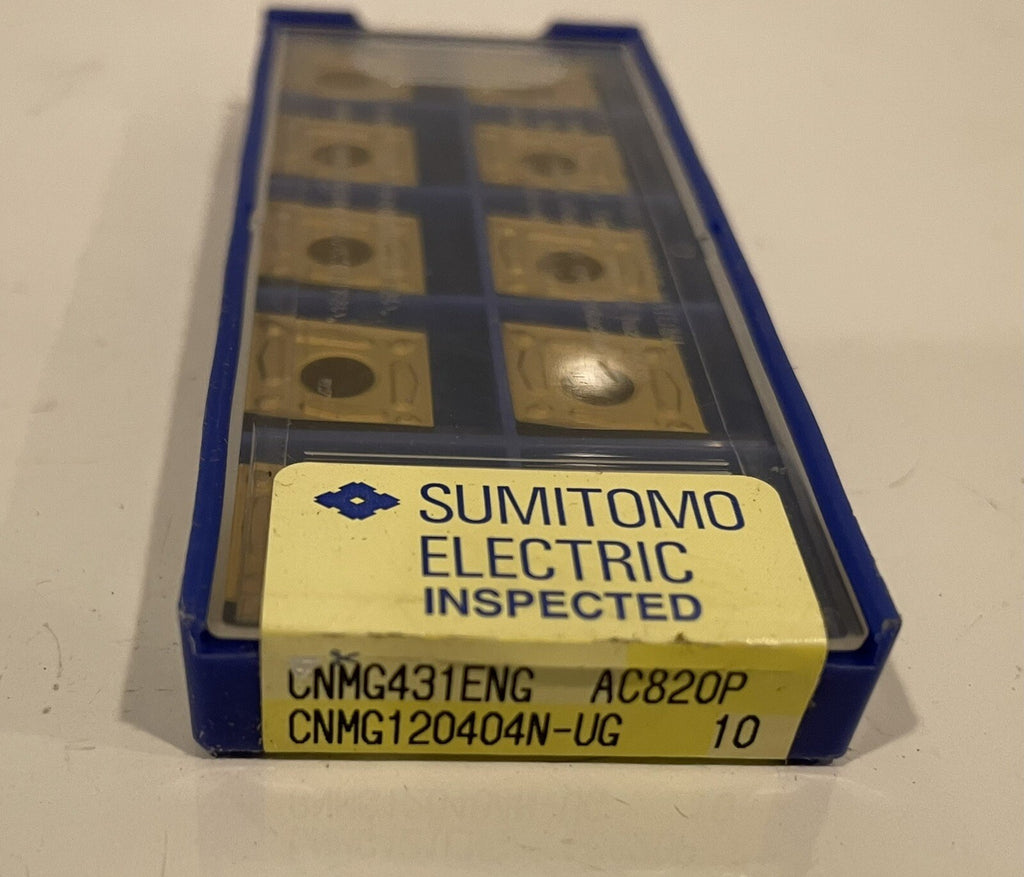 Sumitomo CNMG120404N-UG Carbide Inserts 10 PACK AC820P NEW! FREE SHIPPING!