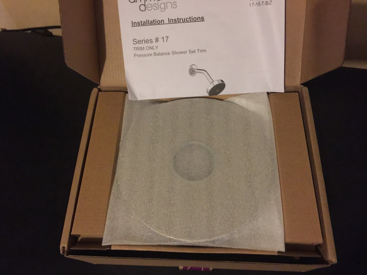 Ammara Designs Polished Nickel Pressure Balance Shower Set Trim 17-15-T-PN