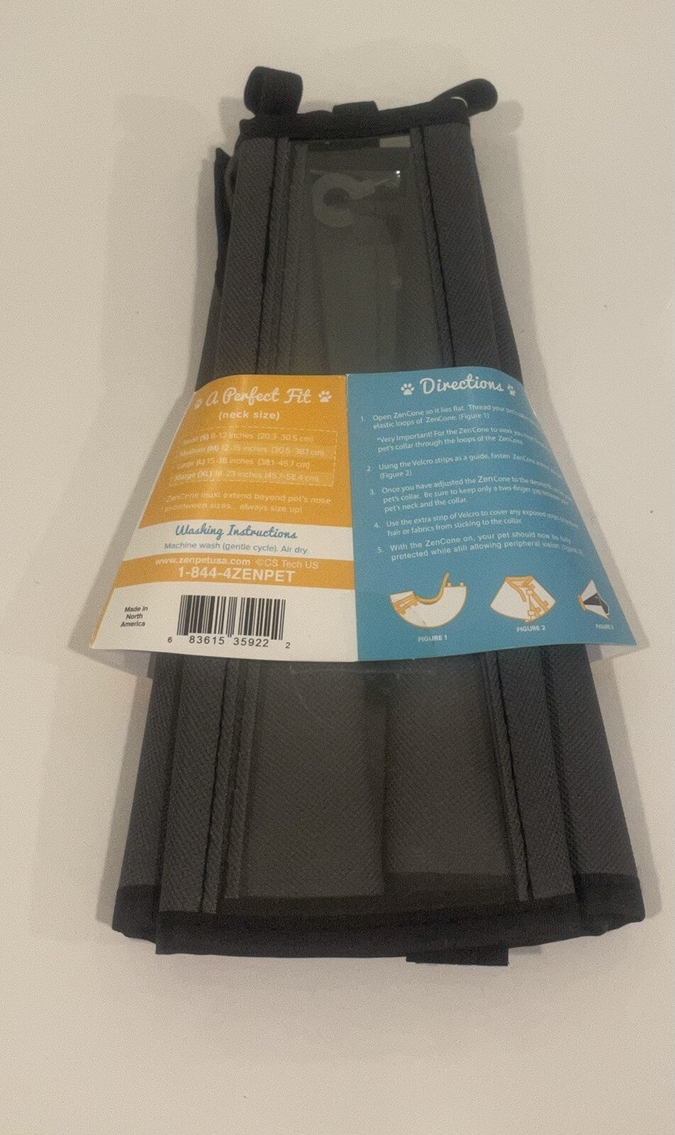 ZenPet Zencone Large Soft Recovery Collar 15-18” L NEW! FREE SHIPPING!