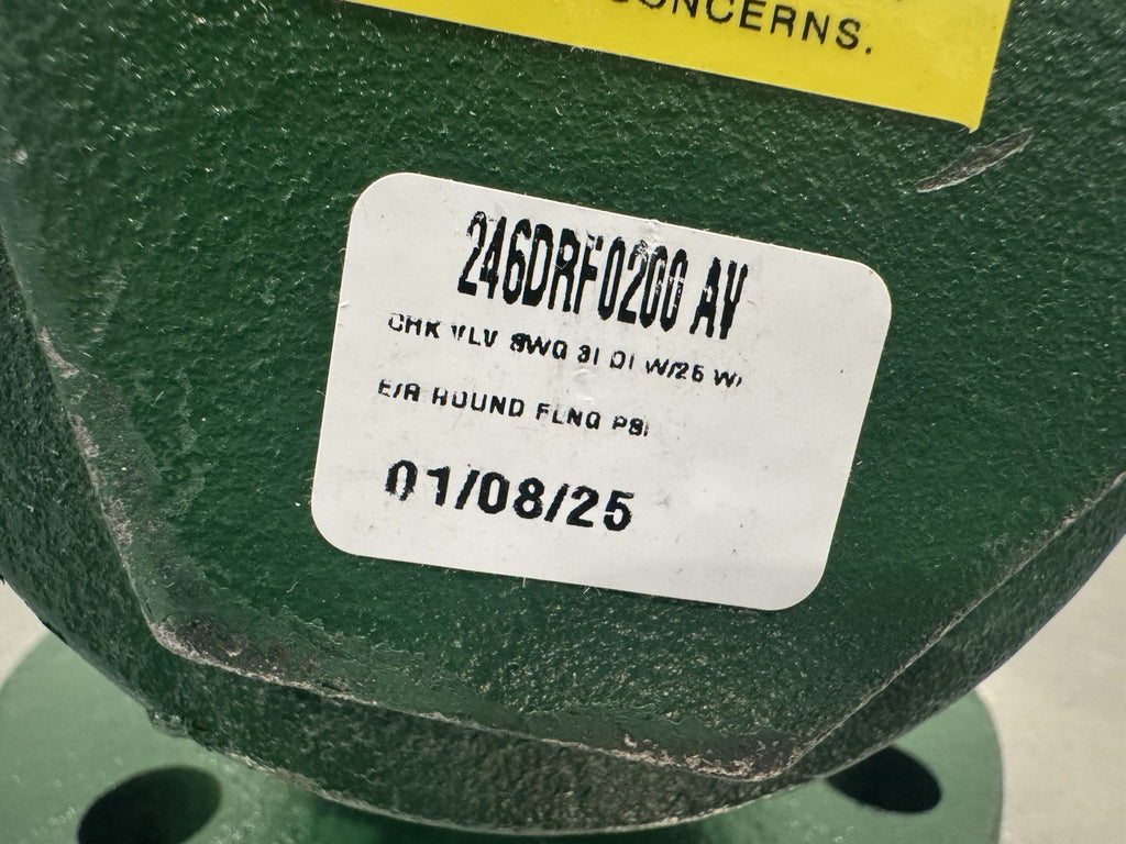 Morrison Bros. 246DRF0200 AV Swing Check Valve 3” Flanged NEW! FREE SHIPPING!