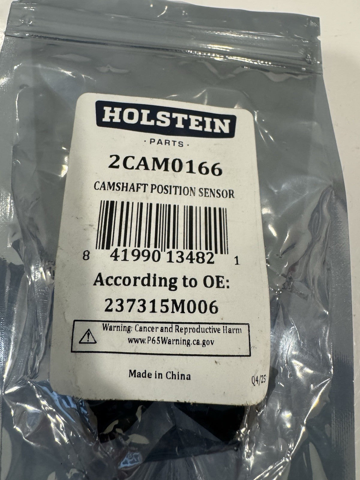 Holstein 2CAM0166 Camshaft Sensor 237315M006 NEW! FREE SHIPPING!
