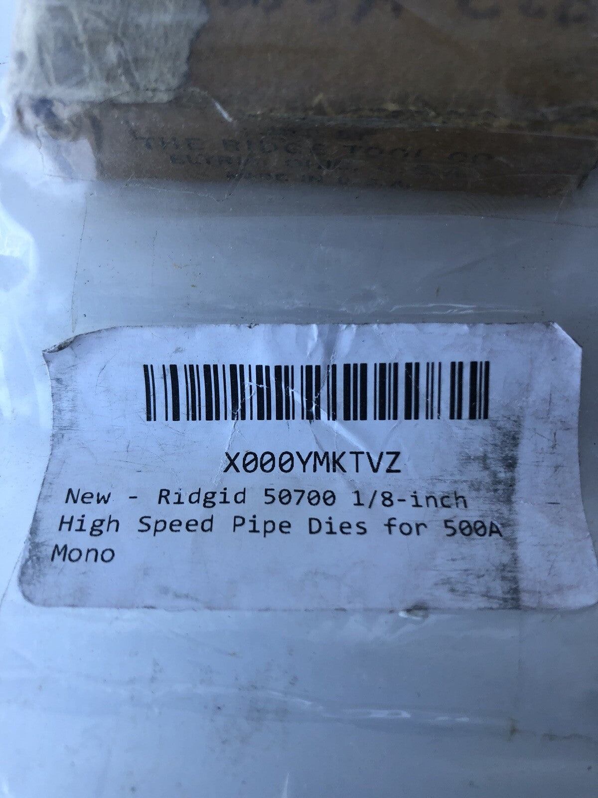 Ridgid 50700 High Speed Pipe Dies 1/8 500A Mono NEW!!! FREE SHIPPING!!!