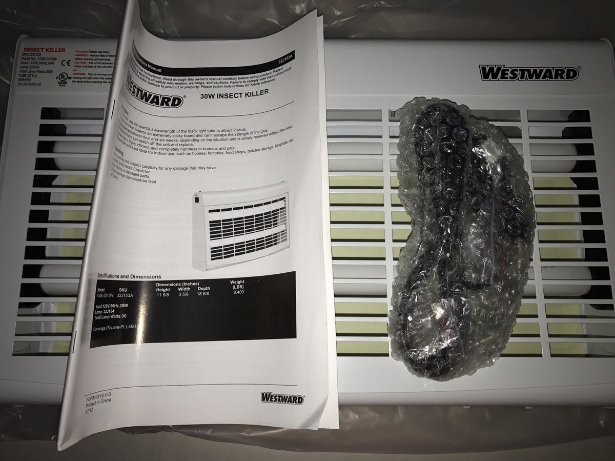 Westward 30 W Portable Fly & Insect Killer Model 32J153A NEW