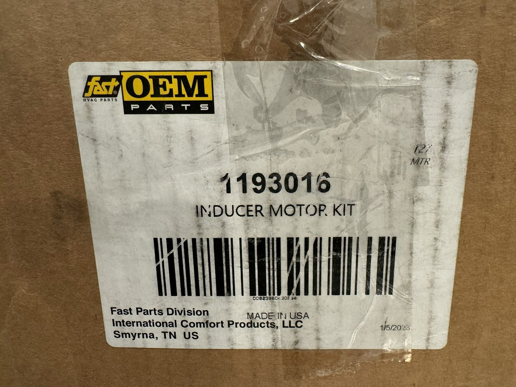 1193016 Inducer Motor Kit Fast Parts OEM NEW IN BOX! FREE SHIPPING!