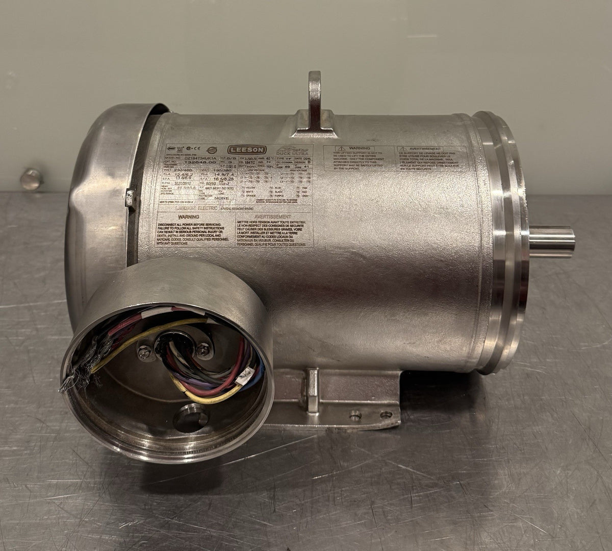Leeson 132648.00 Motor 5HP 230/460V 3520/2910 RPM NEW! FREE SHIPPING!