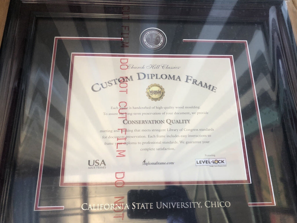 Church Hill Classics 22569495 Cal State Chico Diploma Frame Masterpiece NEW!!