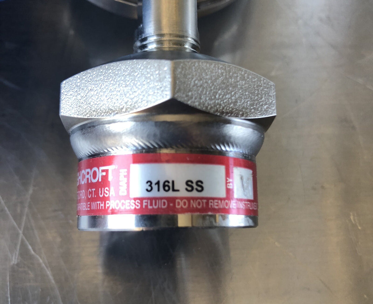 Ashcroft 310 Gauge 316L SS 0-160 PSI NEW!!! FREE SHIPPING!!!