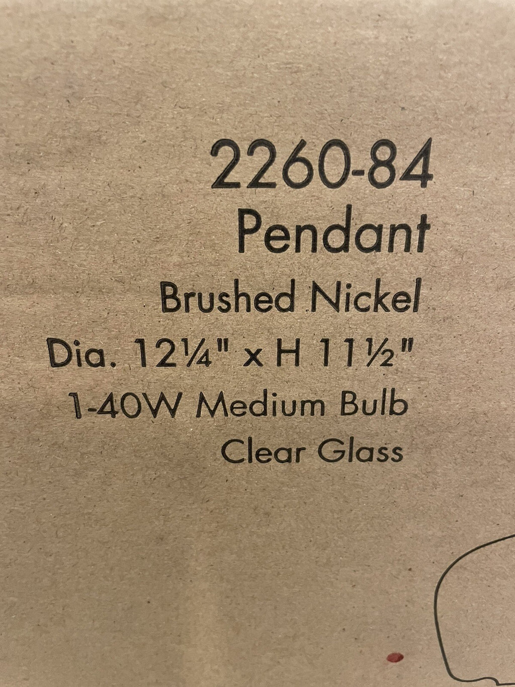 Minka-Lavery 2260-84 Pendant Light NEW IN BOX! FREE SHIPPING!