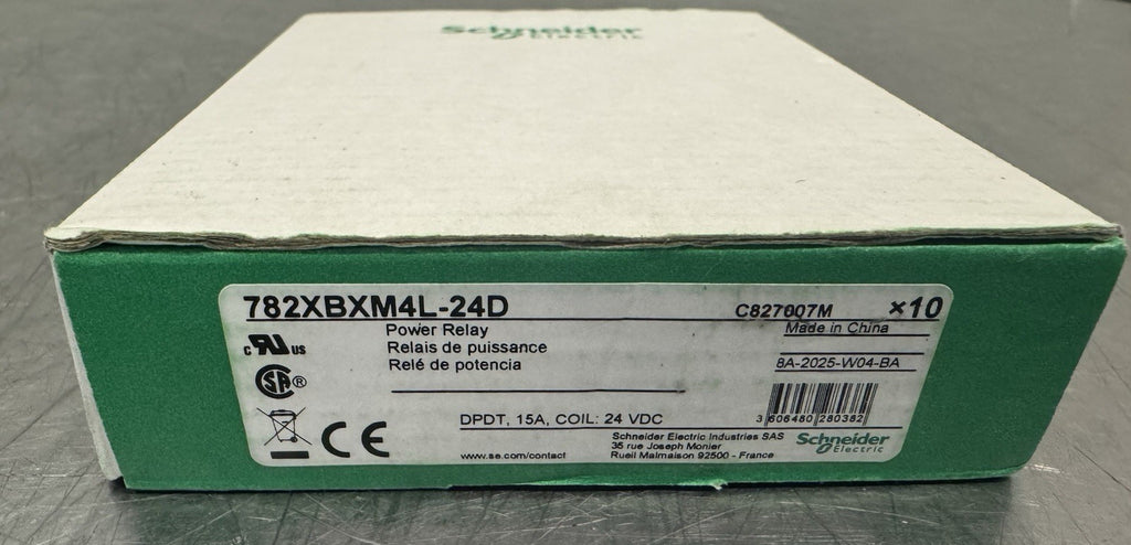 Schneider Electric 782XBXM4L-24D Relay General Purpose 15A 8 Pin 24 VDC NEW!