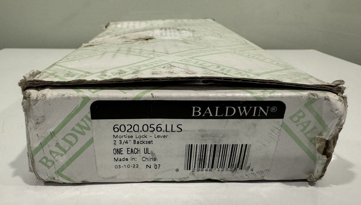 Baldwin 6020.056.LLS Mortise Entrance Lock Lever Style 2.75” Backset NEW!