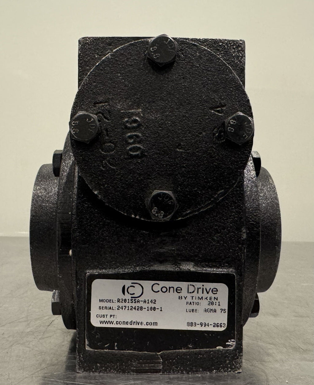 Cone Drive R201SSA-A142 Gear Reducer 20:1 Ratio RG NEW! FREE SHIPPING!