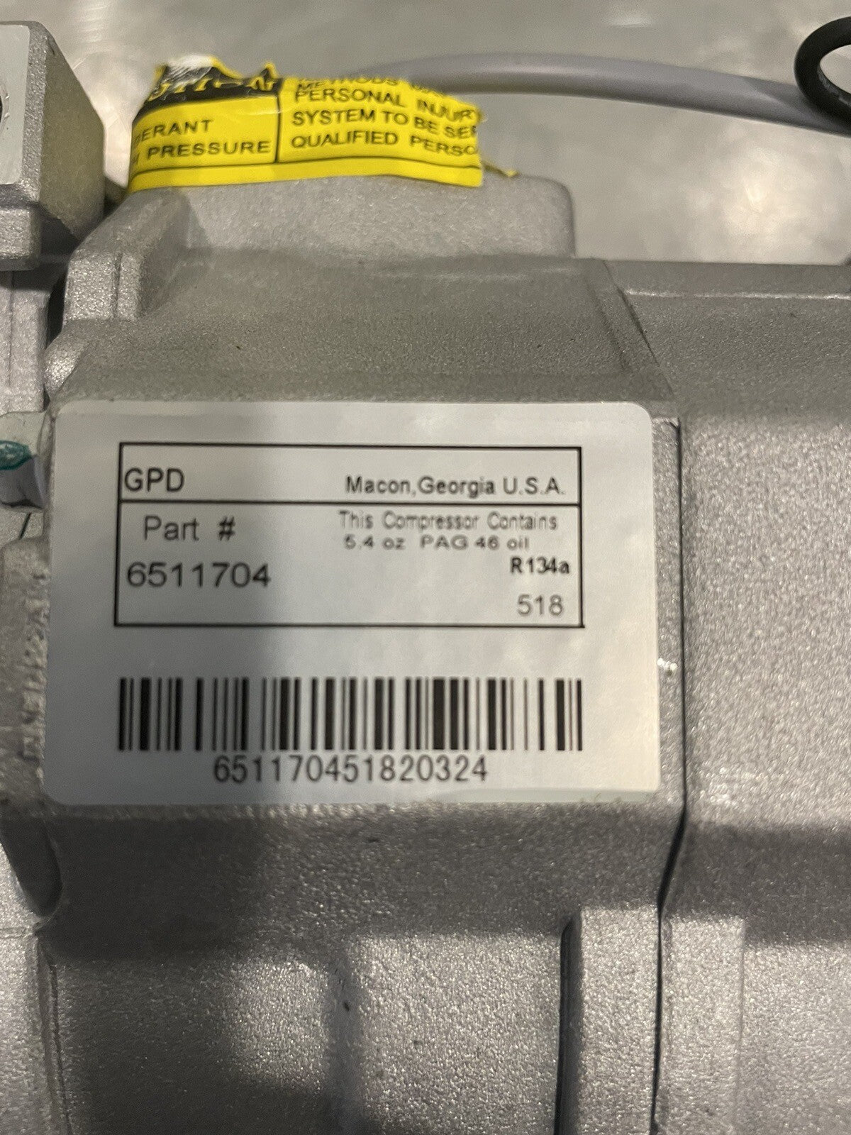 GPD 6511704 AC Compressor NEW IN BOX! FREE SHIPPING!