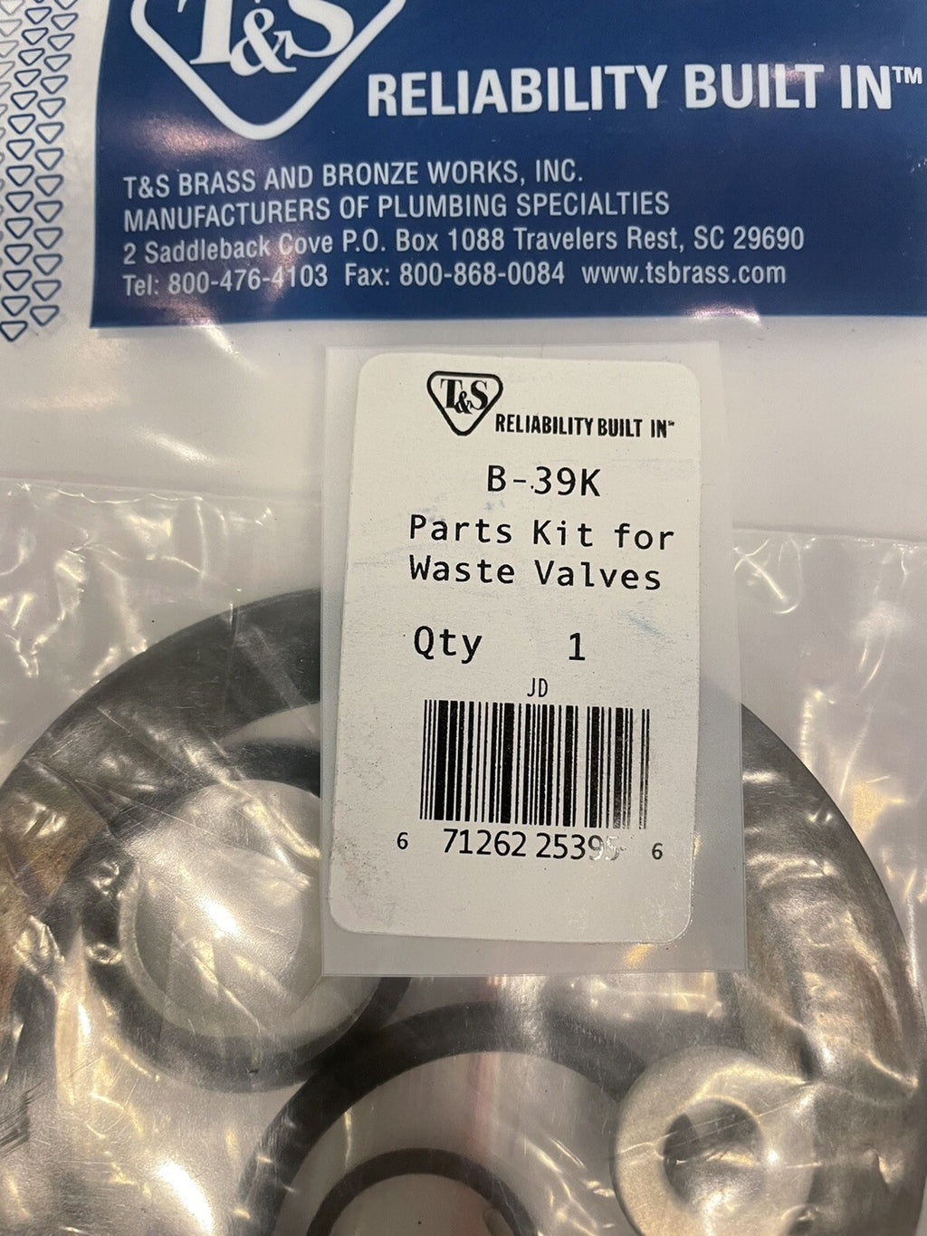 T&S B-39K Waste Valve Parts Kit NEW! FREE SHIPPING!