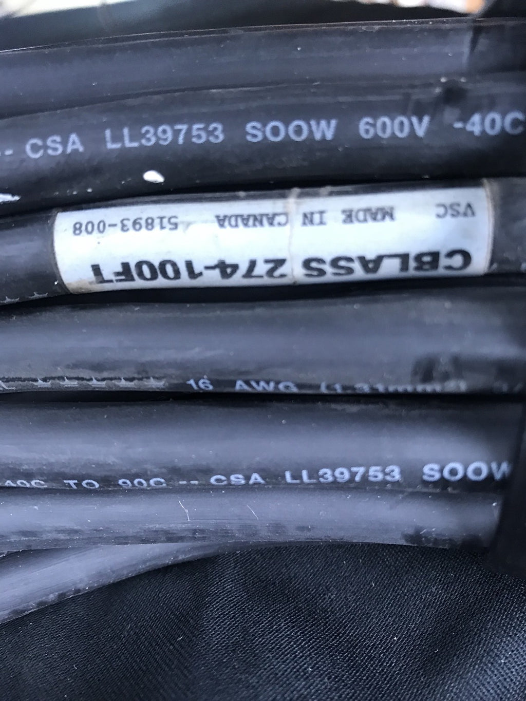 Pason CBLASS 274-100FT Cord 51893-008