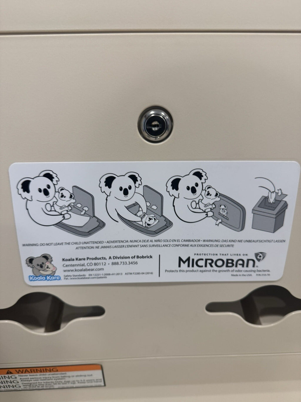Koala Kare KB200-00 Baby Changing Station Table Wall Mount Cream NEW! SHIPS FREE